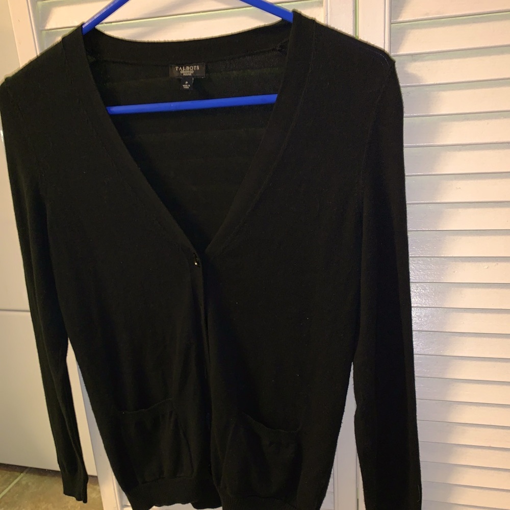 Talbots petite button front cardigan
